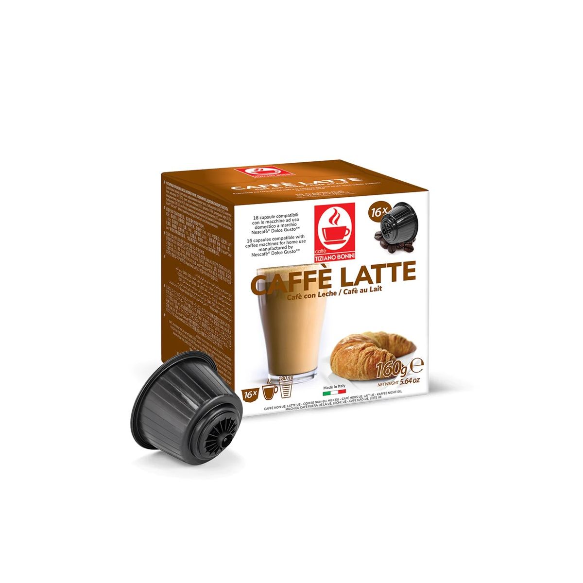 BONINI caffe latte - 1 boîte 16 capsules