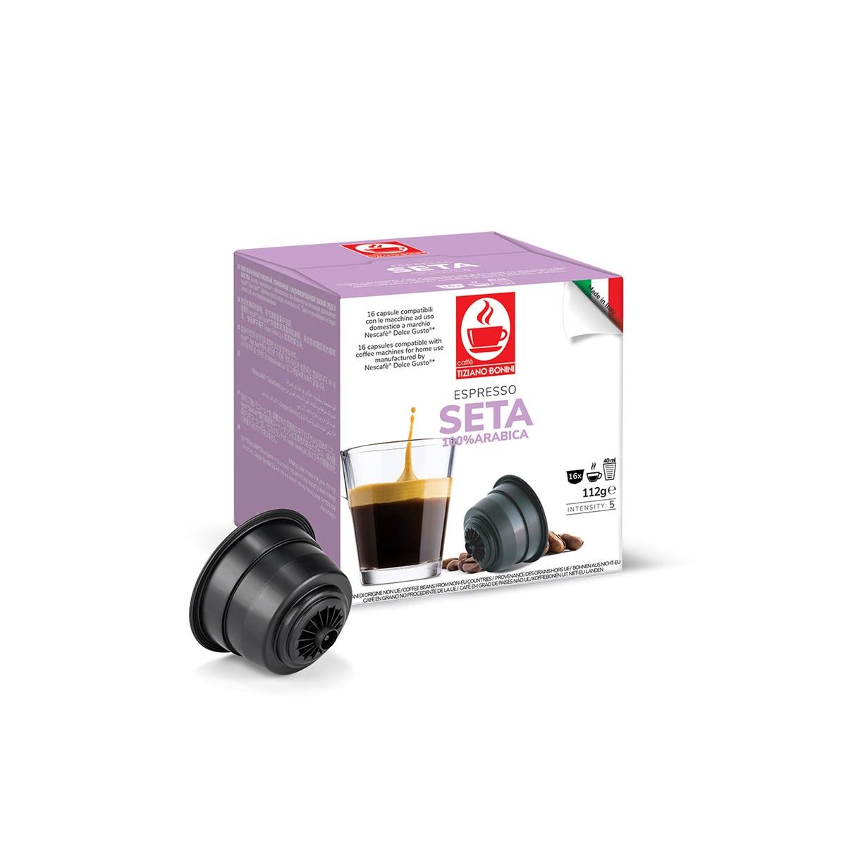 BONINI café seta - 1 boîte 16 capsules