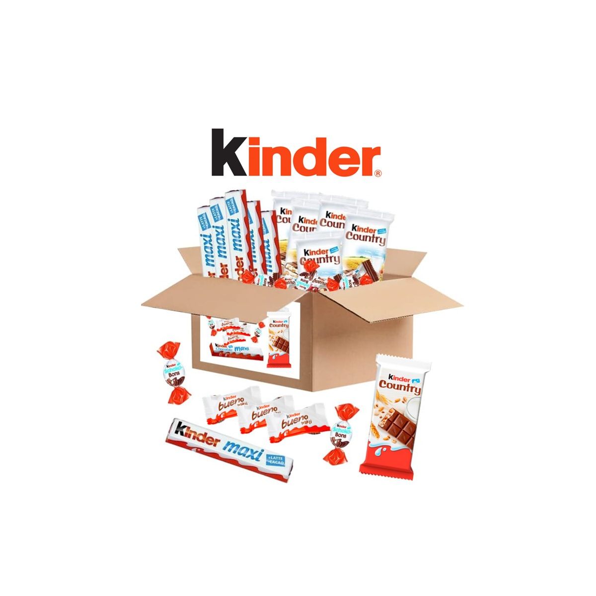 Mix Kinder carton 200 pcs