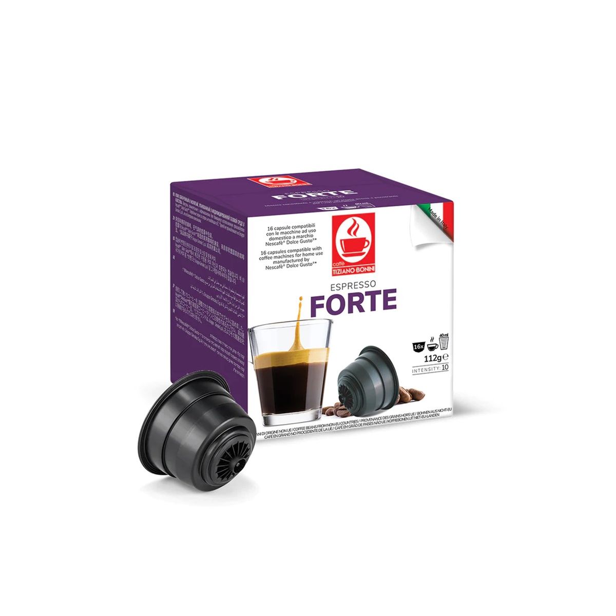 BONINI café forte - 1 boîte 16 capsules