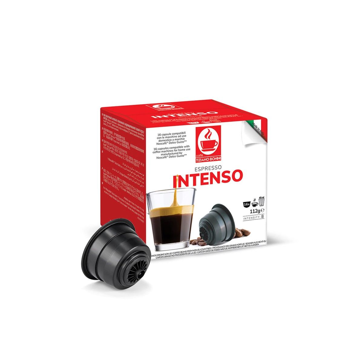 BONINI café intenso - 1 boîte 16 capsules