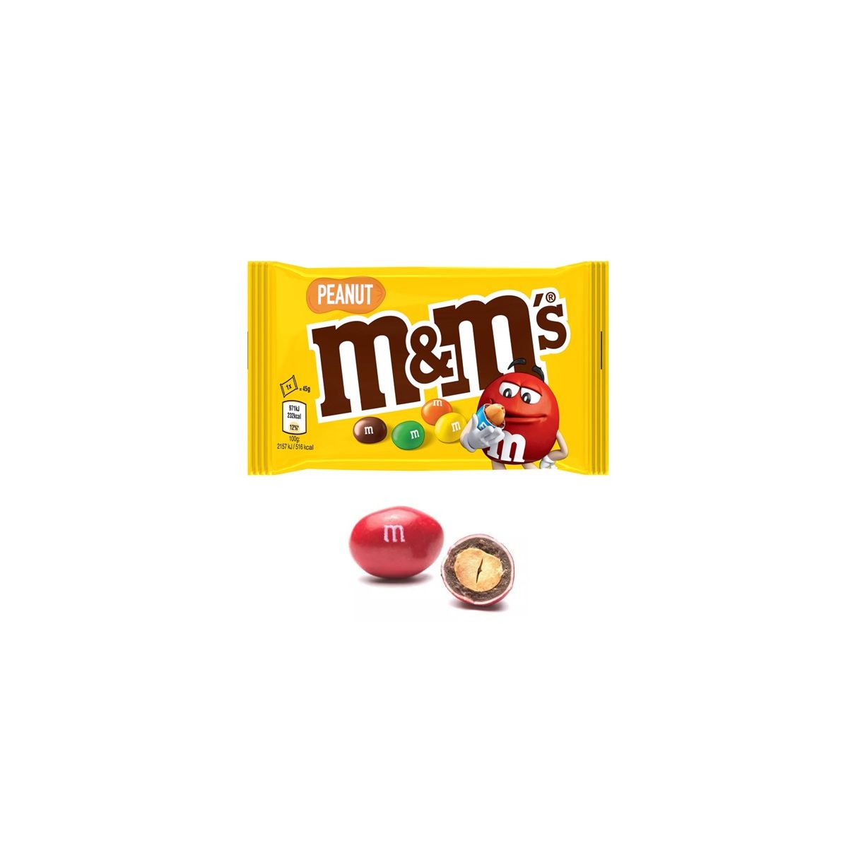 M&M's®  peanuts 45 gr 5 pcs