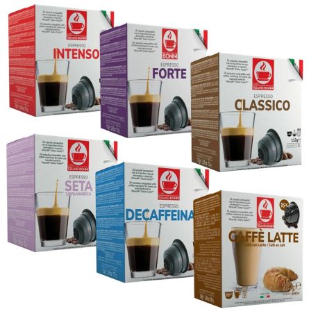 Bonini pack café - 6 boites 16 capsules