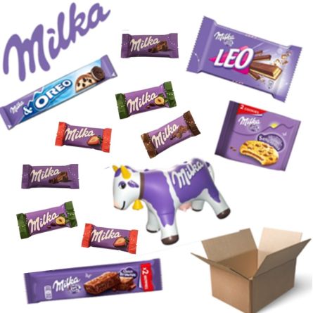 Vache gonflable + sachet goûter - MILKA®