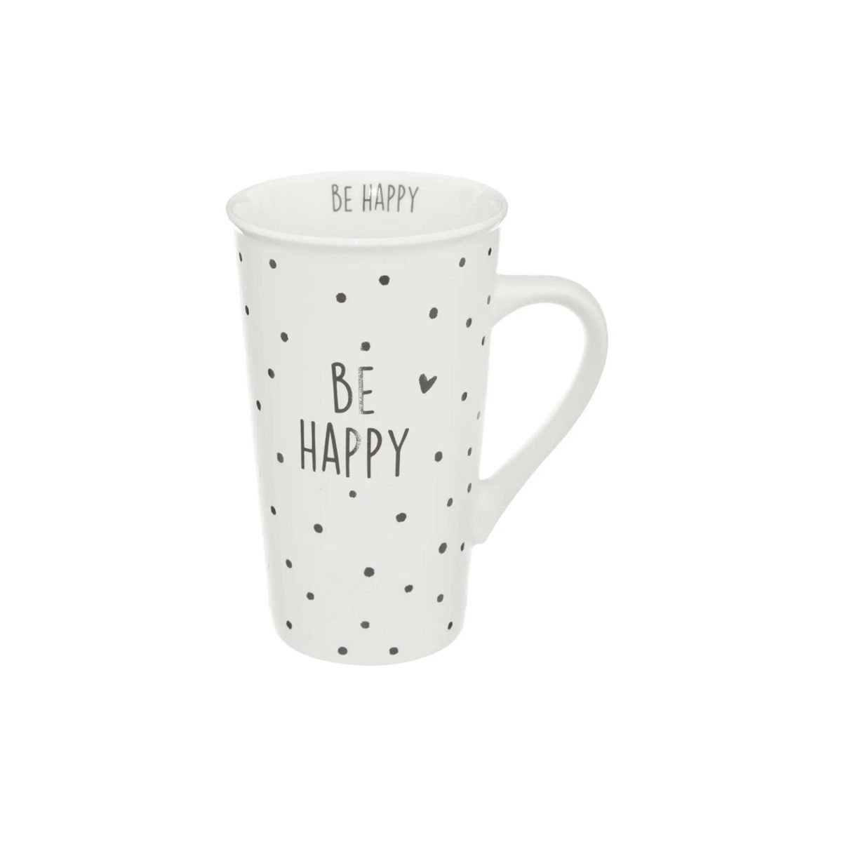 Mug haut style mazagran 50 cl "Be Happy"