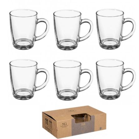 Lot de 6 tasses en verre 34cl