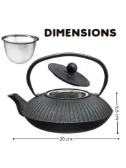 Théière fonte dimensions