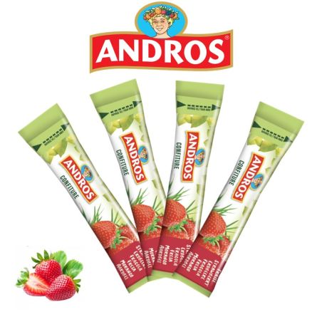 Stick de confiture fraise - ANDROS® Sachet 20 pcs