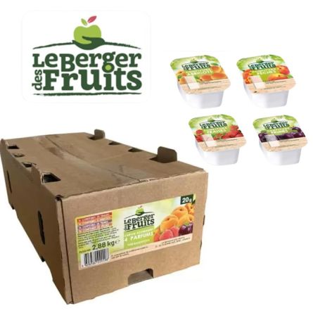 Assortiment 4 variétés - LE BERGER DES FRUITS® carton 144 barquettes