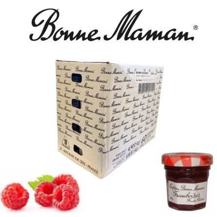 Confitures Framboise 30 g - BONNE MAMAN 60 petits pots