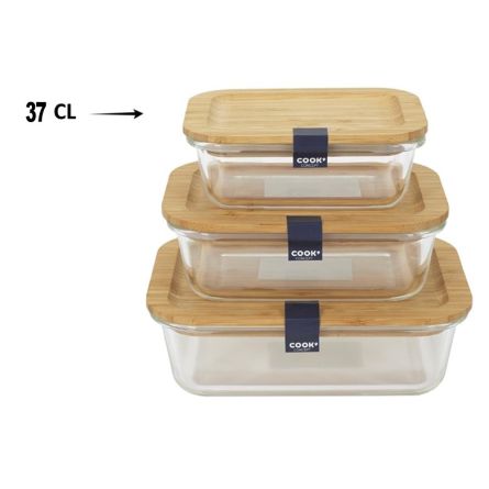 Lunch box - Collection verre & bambou 37 cl