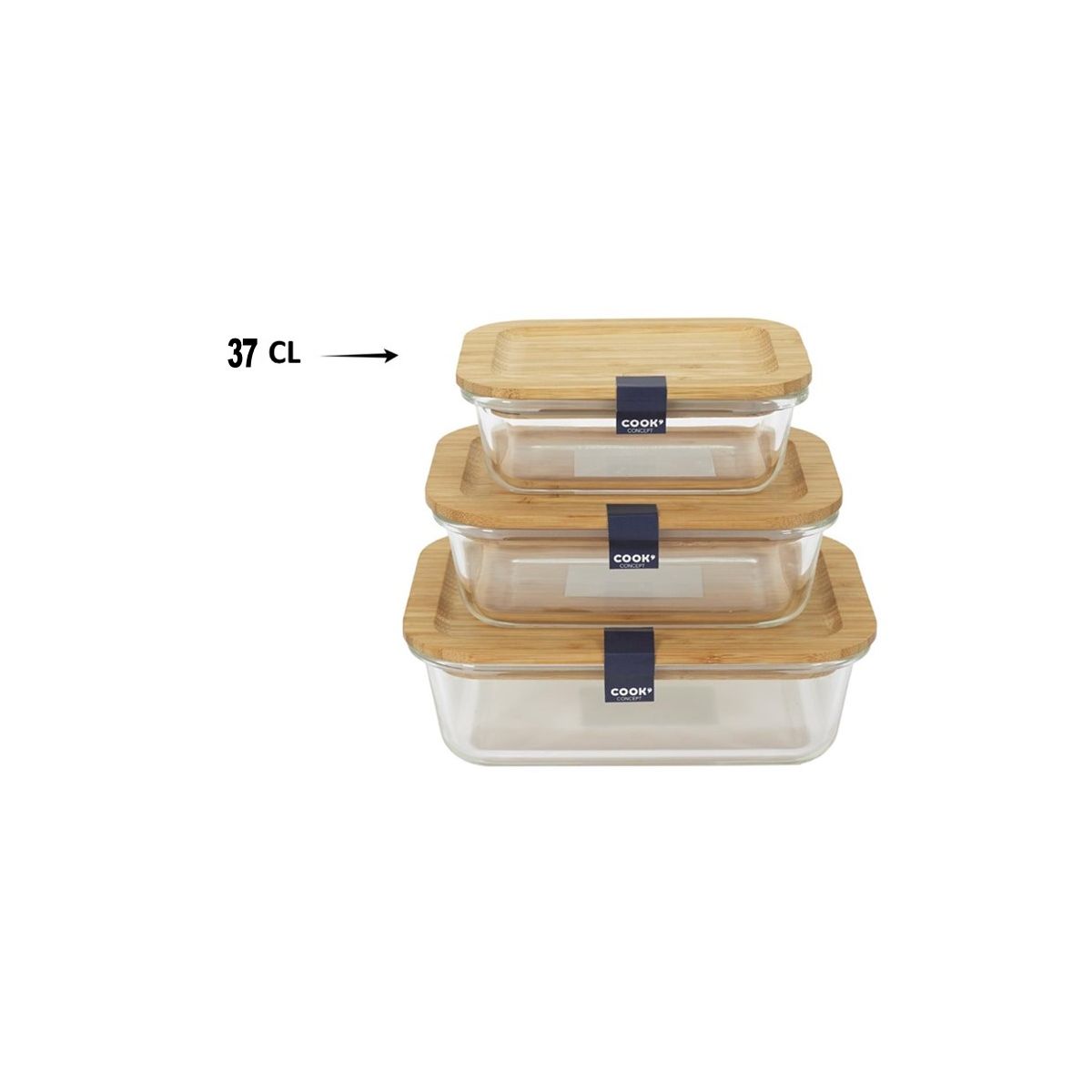 Lunch box - Collection verre & bambou 37 cl