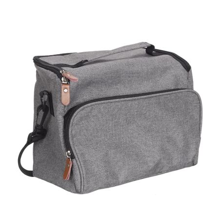 Lunch bag en tissu gris