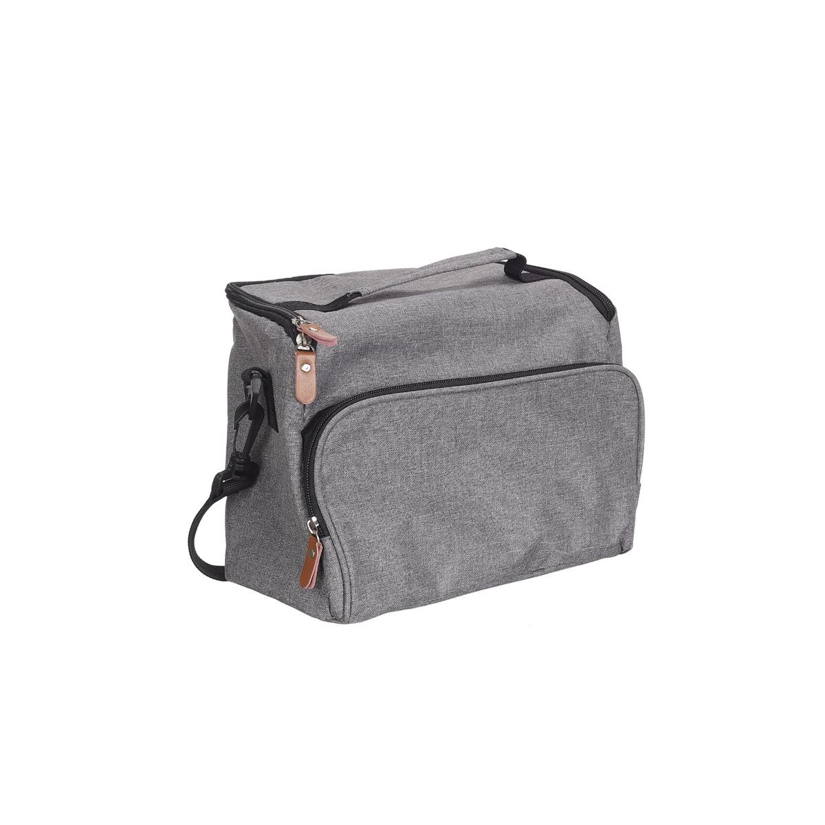 Lunch bag en tissu gris