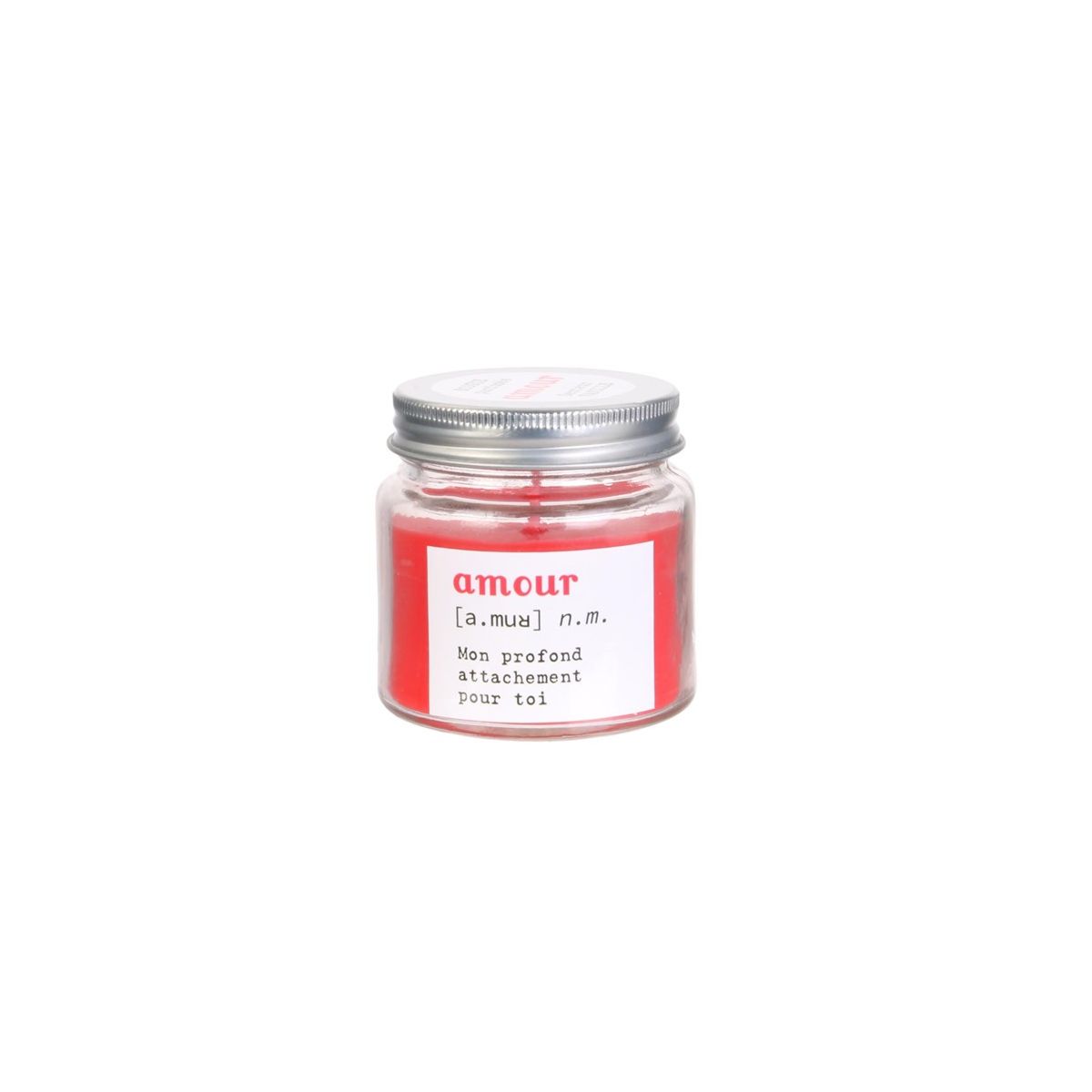 Bougie message "amour" Bougie message "amour"