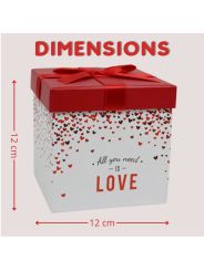 Boîte carrée 50 pcs - Collection Love dimensions