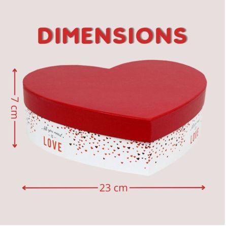 Boîte cœur 80 pcs - Collection Love dimensions