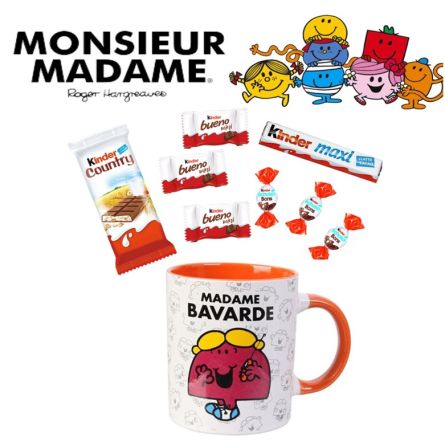 Mug Madame BAVARDE avec chocolats