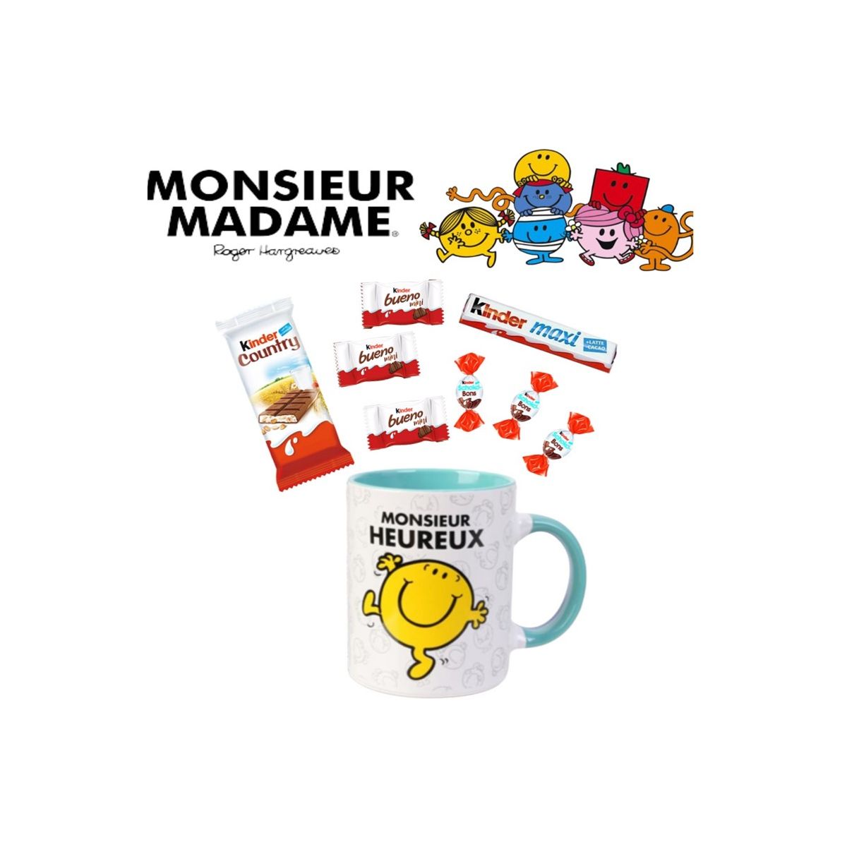 Mug Monsieur HEUREUX FA AVEC CHOCOLATS