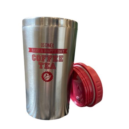 Mug double paroi rouge