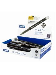 MILAN 25 stylos bille encre gel noir