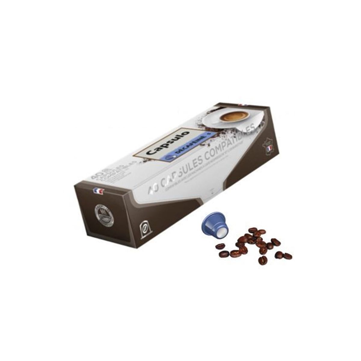 CAPSULO décafeiné - capsules plastique 40pcs