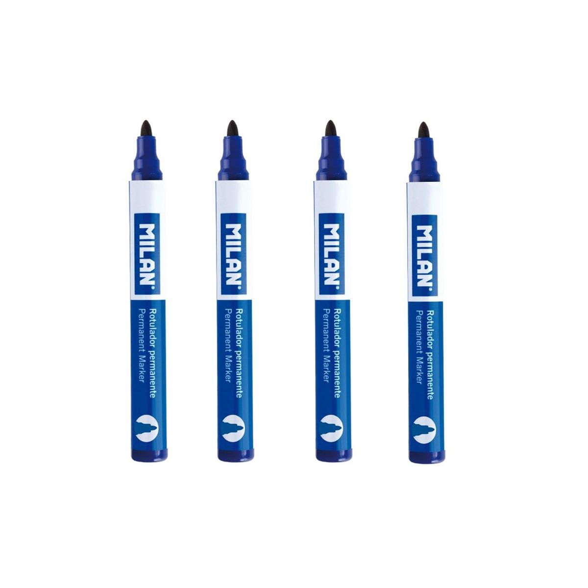 Marqueur permanent bleu 4 pcs