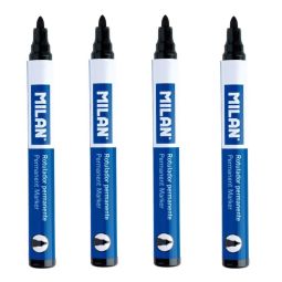 Marqueur permanent noir 4 pcs