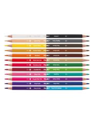 Crayon de couleurs bicolores 12 pcs