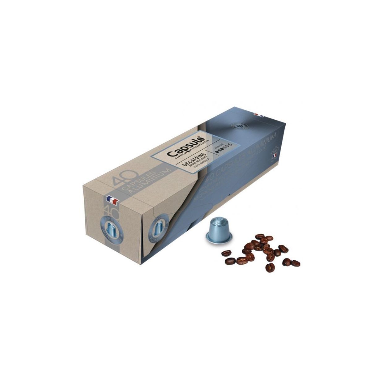 CAPSULO décafeiné - capsules aluminium 40pcs