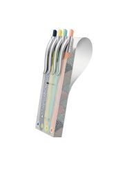 Stylo P1 Silver couleurs blister 4 pcs avec étui