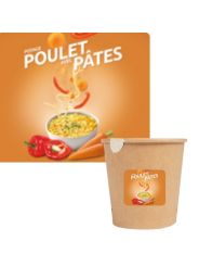 Potage poulet aux pâtes  15 gobelets