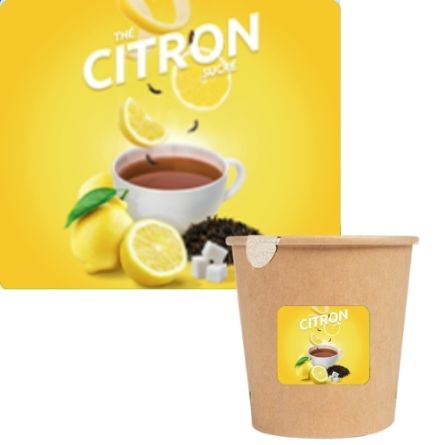 Thé citron 15 gobelets