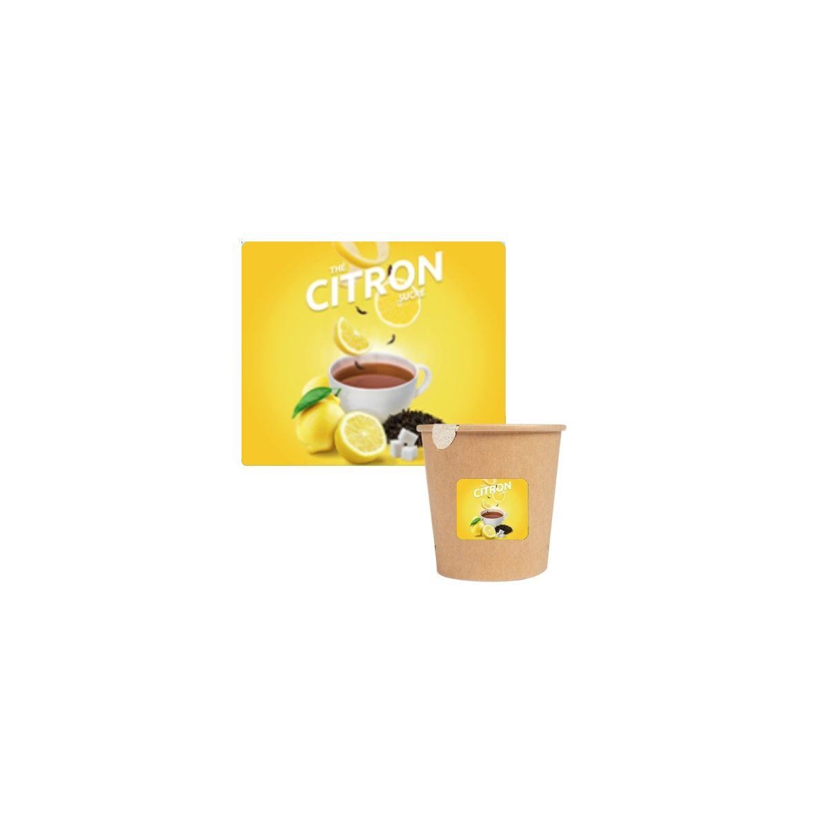 Thé citron 15 gobelets