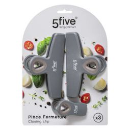 Lot de 3 pinces de fermeture métal