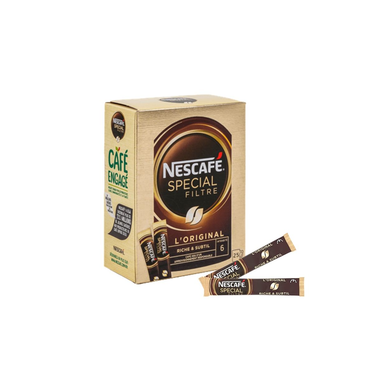 NESCAFE spécial filtre - 25 sticks 2 gr