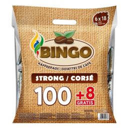 BINGO café corsé 108 dosettes