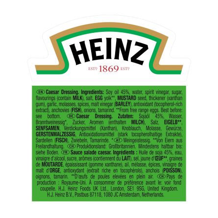 heinz sauce caesar ingrédient