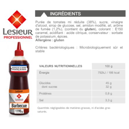 LESIEUR sauce barbecue 970 ml