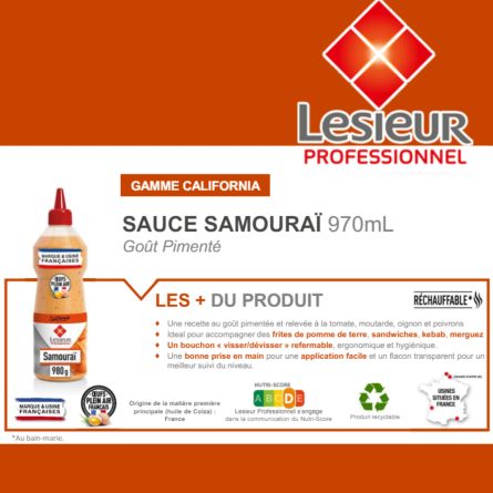 LESIEUR sauce samouraï 970 ml