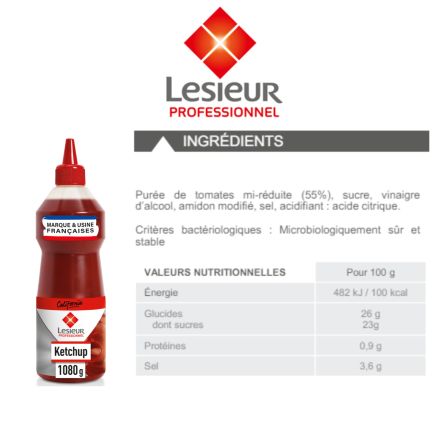 LESIEUR sauce ketchup 970 ml