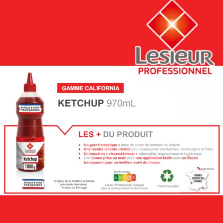 LESIEUR sauce ketchup 970 ml