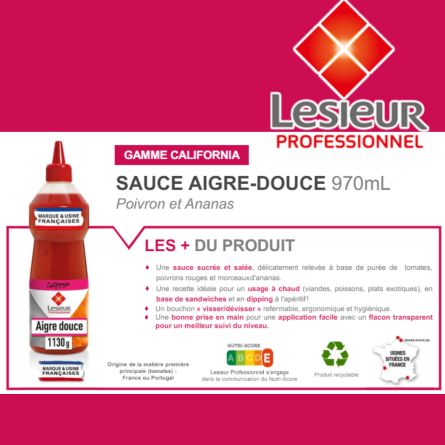 LESIEUR sauce aigre douce 970 ml