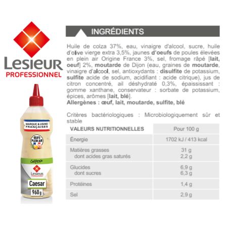 LESIEUR sauce caesar 970 ml