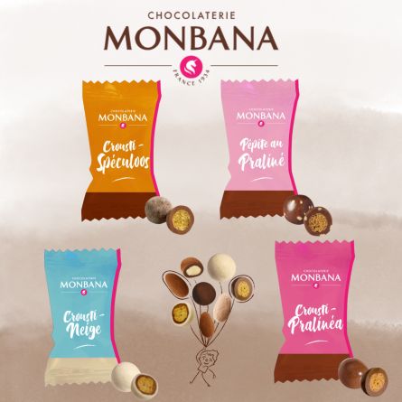 Mix craquant 4 variétés - MONBANA® Sachet 50 pcs