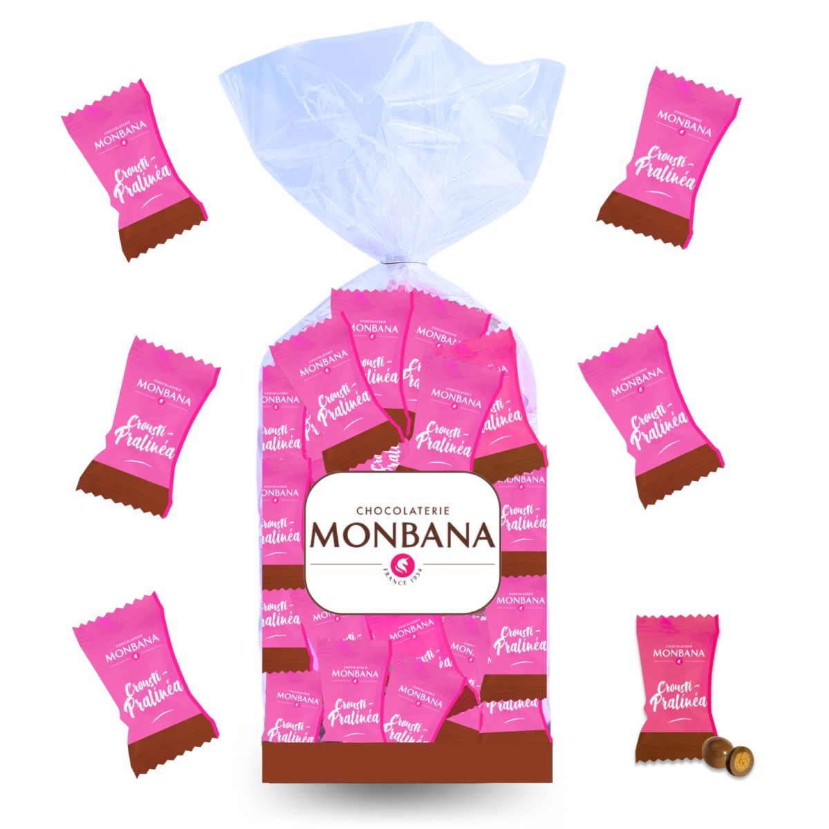 Crousti pralinéa - MONBANA® sachet 100 pcs