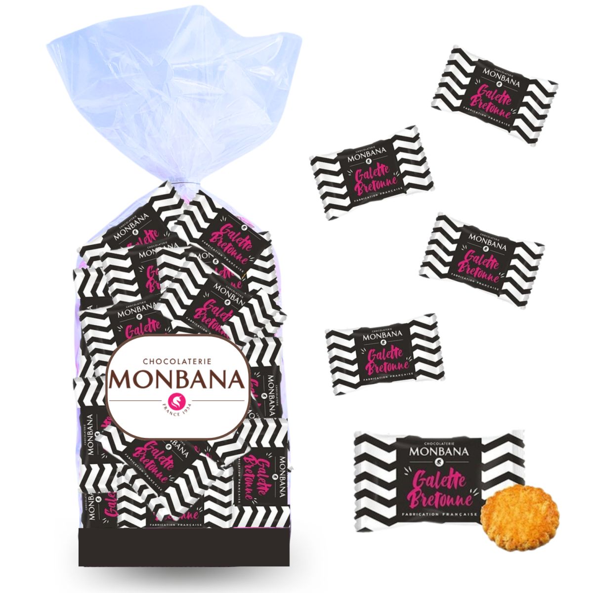 Mini galettes bretonnes - MONBANA® Sachet 100 pcs