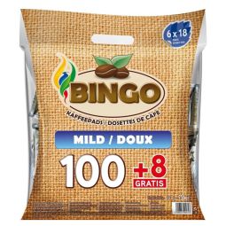 BINGO café doux 108 dosettes