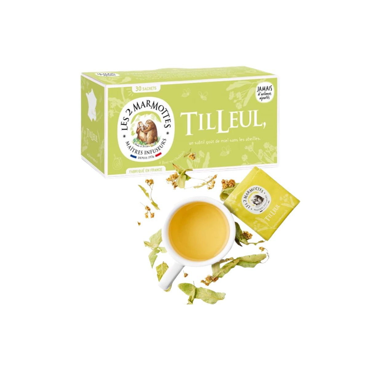 LES 2 MARMOTTES infusion Tilleul - Boîte 30 sachets