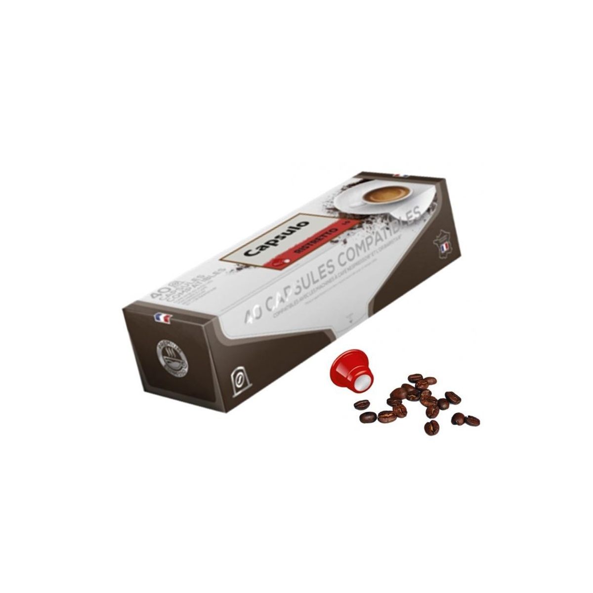 CAPSULO ristretto - capsules plastique 40pcs